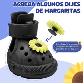 SlowTon Zapatos para Perros Antideslizantes y Transpirables, Sandalias Reflejantes para Pavimento Caliente, Verano Exterior, Lluvia, Fáciles de Poner y Quitar, para Perros Pequeños, Medianos y Grandes