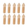 10pcs 3D Printer Extruder Brass Nozzles High Temperature Resistance Wear