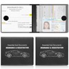 UYYE Lichee Pattern 2-Pack Documents Registration and Insurance Holder, Print