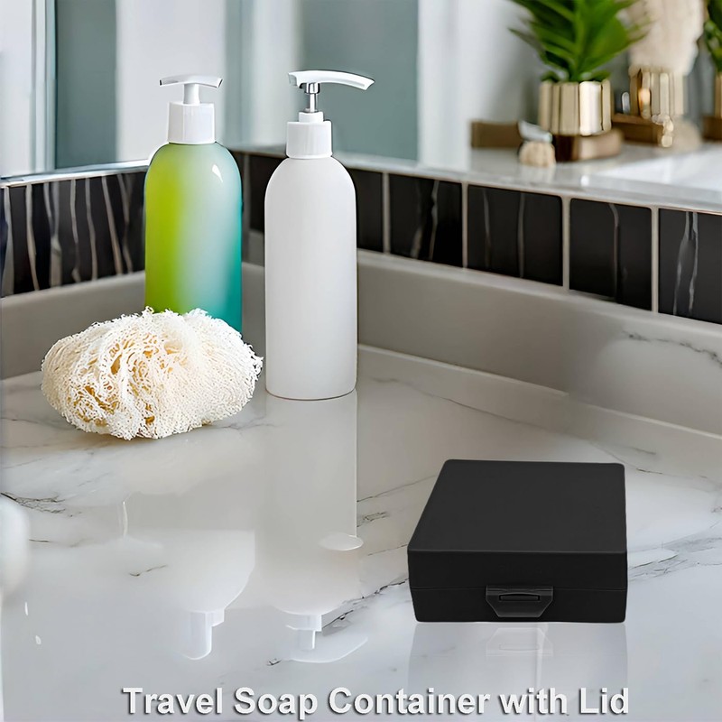 Elimeta Soap Container, Shower Square Bar Holder Fit Handmade Soap,