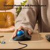PORLEI Wired Trackball Mouse, Easy Index Finger Control, Ergonomic Comfort