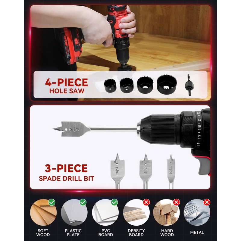 KingTool 400 Pcs Drill Bit Set - Drill Bits Screwdriver