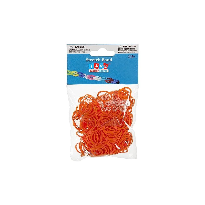 Save Dollar Stores 312-Piece Stretch Band Bracelet Loops and S-Clips