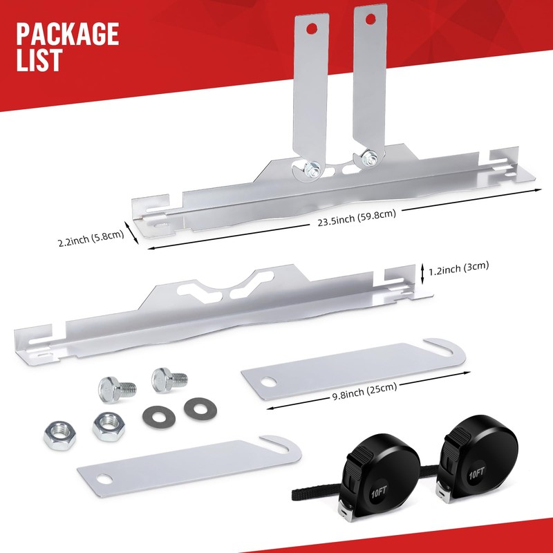Gifeerory 2 Pack Wheel Alignment Tool with Connection Sheet, New