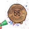 DARO Design Tree Disc with Engraving for 66th Birthday -