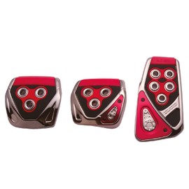 Carmate RP104RE Car Pedal Set, RAZO GT SPEC MT-S Crester, Other Carbon, Red