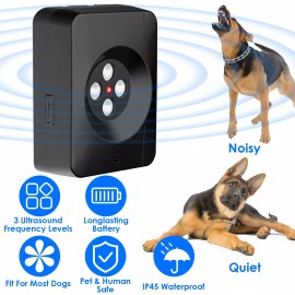iMounTEK Anti Barking Device Ultrasonic Barking Control Pet Dog Training Bark Deterrent