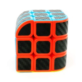 CuberSpeed Curve 3X3 Carbon Fiber Sticker Penrose Speed Cube Penrose Cube Stickerless with Black Sticker Puzzle