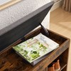 Shoe Storage Bench with Flip Drawers & Lift Top Storage