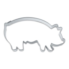 Staedter Lucky Pig Cookie Cutter, Silver, 8 cm