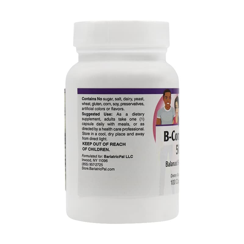 BariatricPal Sustained Release B-Complex 50 Vegetarian Capsules (100 Count)