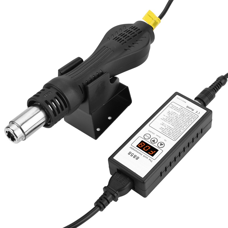 8858 Intelligent LED Digital Hot Air Gun Heat Gun Rework