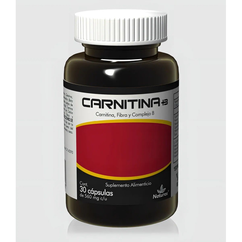 Carnitina Fibra Y Complejo B 30 Cpsulas 560 Mg Naturex