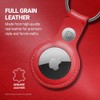 Crong Leather Case with Key Ring Leather AirTag Case Pendant