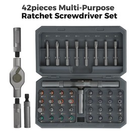 42 in 1 Magnetic Screwdriver Set, DIY Ratchet Screwdriver Set, Removable Self-assembly Precision Screwdriver Kit, Magnetic DIY Precision Tool Kit for PC Laptop Mobile Cell Phone Digital Watch