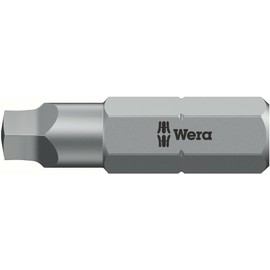 WERA 340245 SQ #1 Screwdriver Bit for Square Socket Screws, Insertion 0.25 inches (6.35 mm), Blade Size: 1.0 inches (25 mm)