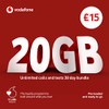 Vodafone Pay As You Go £15 SIM