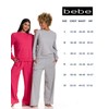 bebe Wide Leg Sweatpants for Women, French Terry Baggy Sweatpants