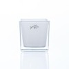 Cube Glass Coloured Flower Pot Planter Flower Planter White 8