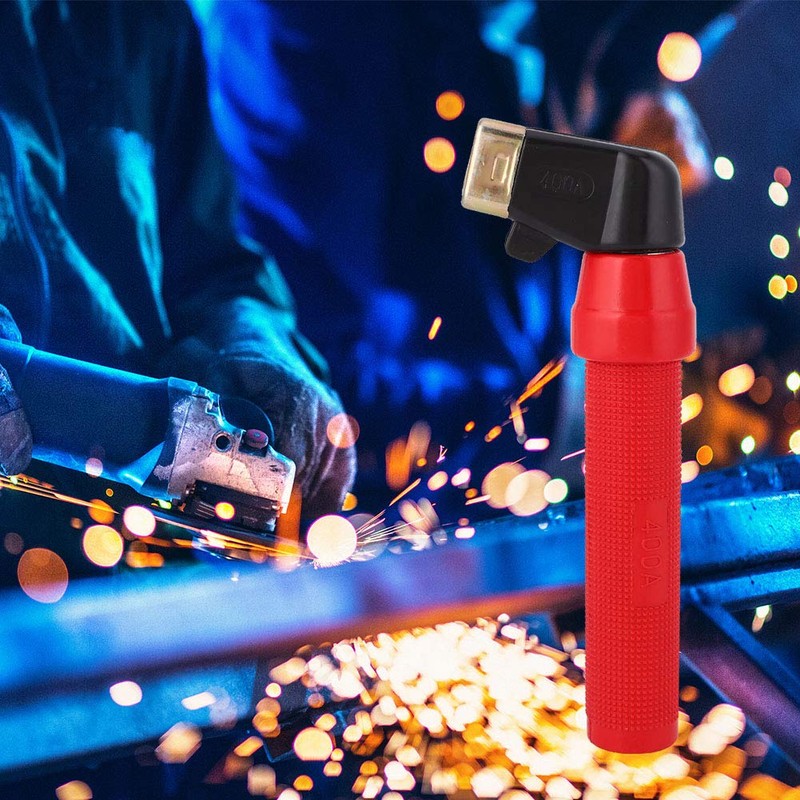 Zwinner Portaelectrodos de soldadura 400A, cobre puro, rojo