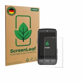 ScreenLeaf (2 Pack Screen Protector compatible with Wahoo Elemnt Roam 3 [sustainable screen protection, clear, anti-scratch]