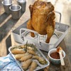 TeamFar Roasting Pan with Beer Can Chicken Holder, Stainless Steel