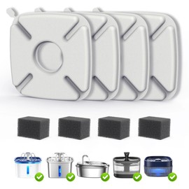 Cat Water Fountain Filter,Compatible with Veken 95 oz/2.8 L Cat Fountain Filters Replacement,Pet Water Dispenser Filter Replacement (4+4 Pack)