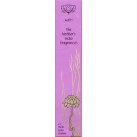 The Mother's India Fragrances Aditi Fair Trade Vegan Hand Rolled Incense 20 Incense Sticks