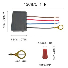 3 Way Touch Dimmer Switch with 3 Levels Dimming Function,Fit Dimmable LED, Incandescent, Halogen Bulbs
