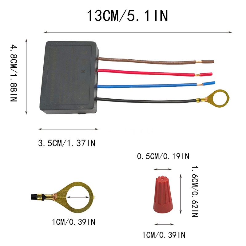 3 Way Touch Dimmer Switch with 3 Levels Dimming Function,Fit