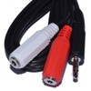 kenable 3.5mm Stereo Jack Plug to Twin 3.5mm Mono Sockets