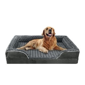 BingoPaw Orthopedic Dog Bed, Pet Sofa Bed with Removable Washable Cover 42” x 31” X-Large