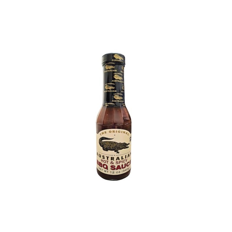 The Original Australian BBQ Sauces, 12oz (2 Bottles, Hot &