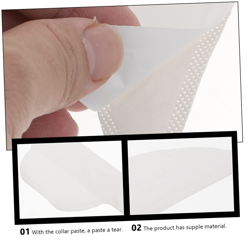Beavorty 3sets Sweat Absorbing Sticker Pad Collar Pad for Men