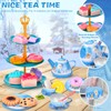 BBLTIFF Children's Tea Set, 50 Pieces Play Kitchen Accessories for