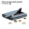 Toughergun Women’s Small Slim Leather Wallet with RFID Protection, Compact