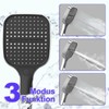 HONBOO Shower Head, Large Shower Head with 3 Jet Types,