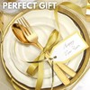 VIVANI Theoson 20-Piece Gold Heavy Silverware Set for 4, Thicken