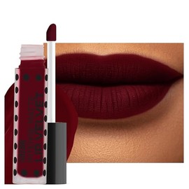 Lápiz labial de terciopelo mate intenso de Sacha Cosmetics, maquillaje de larga duración líquido, mejor pintalabios, 0,17 oz, Are You Red-dy          