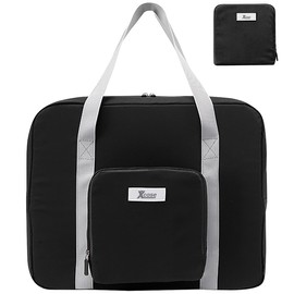 Xcase Airplane Travel Bag: Foldable Carry-on Bag for Air Travel, 23 Litres, Black (Foldable Carry-on Travel Bag, Cabin Bags)