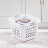 White Laundry Basket, Square, White, 19-In. 1217