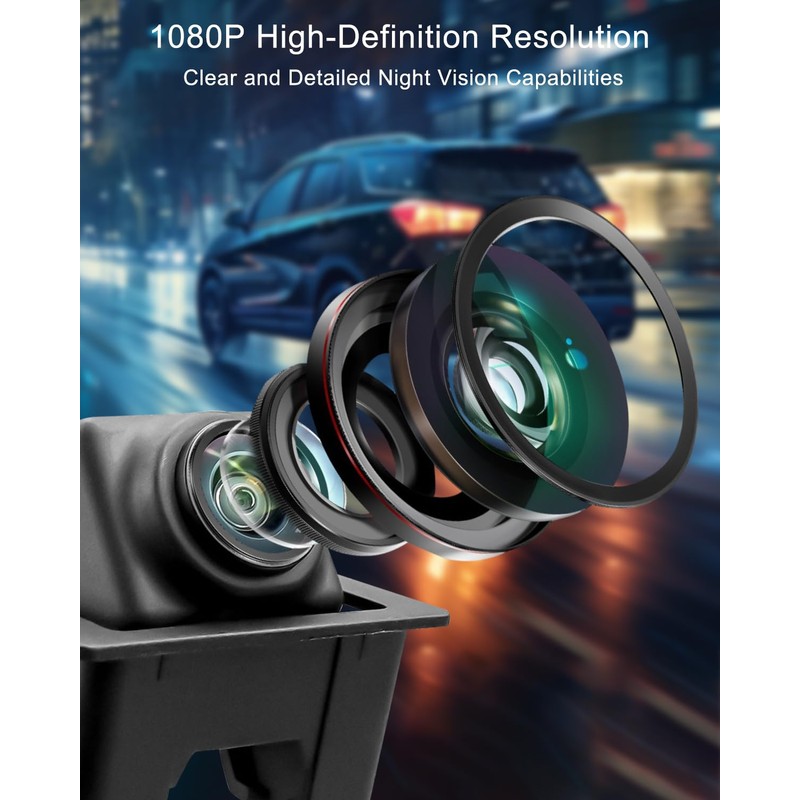 AUGREX HD 1080P Rear View Backup Reverse Camera Fit for