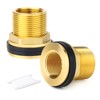 GASHER 1 x Brass 1-1/4 Inch Female 1-1/2 Inch Male