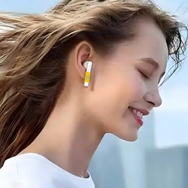 Blocker Stickers for AirPods Neutralize Protection for Bluetooth Headphones Cell Phones Wireless Earbuds Electronic Devices Reduction Harm Defender (1 Pair Gold)