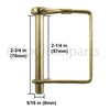 PTO Square Shaft Locking Pin 5/16" x 2-1/4" (Pack of