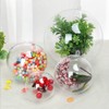 Pack of 20 Transparent Plastic Baubles Fillable Empty Plastic Baubles