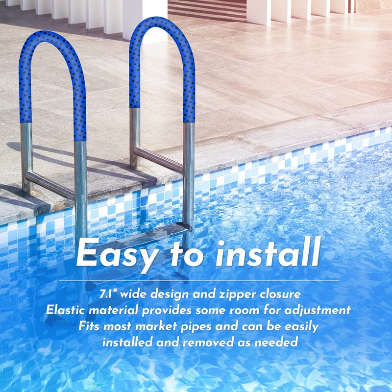 Durable Neoprene Zippered Pool Handrail Safety Cover (4 Feet) for