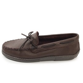 Minnetonka Men's Moosehide Classic Moccasin,Chocolate Moose,13 M US