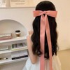 CASOLVX 3Pcs Hair Ribbon Bow Clips Tassel Hair Ribbons Hair
