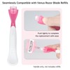 TEITEAI 2 Pack Replacement Razor Handle Compatible with Venus only